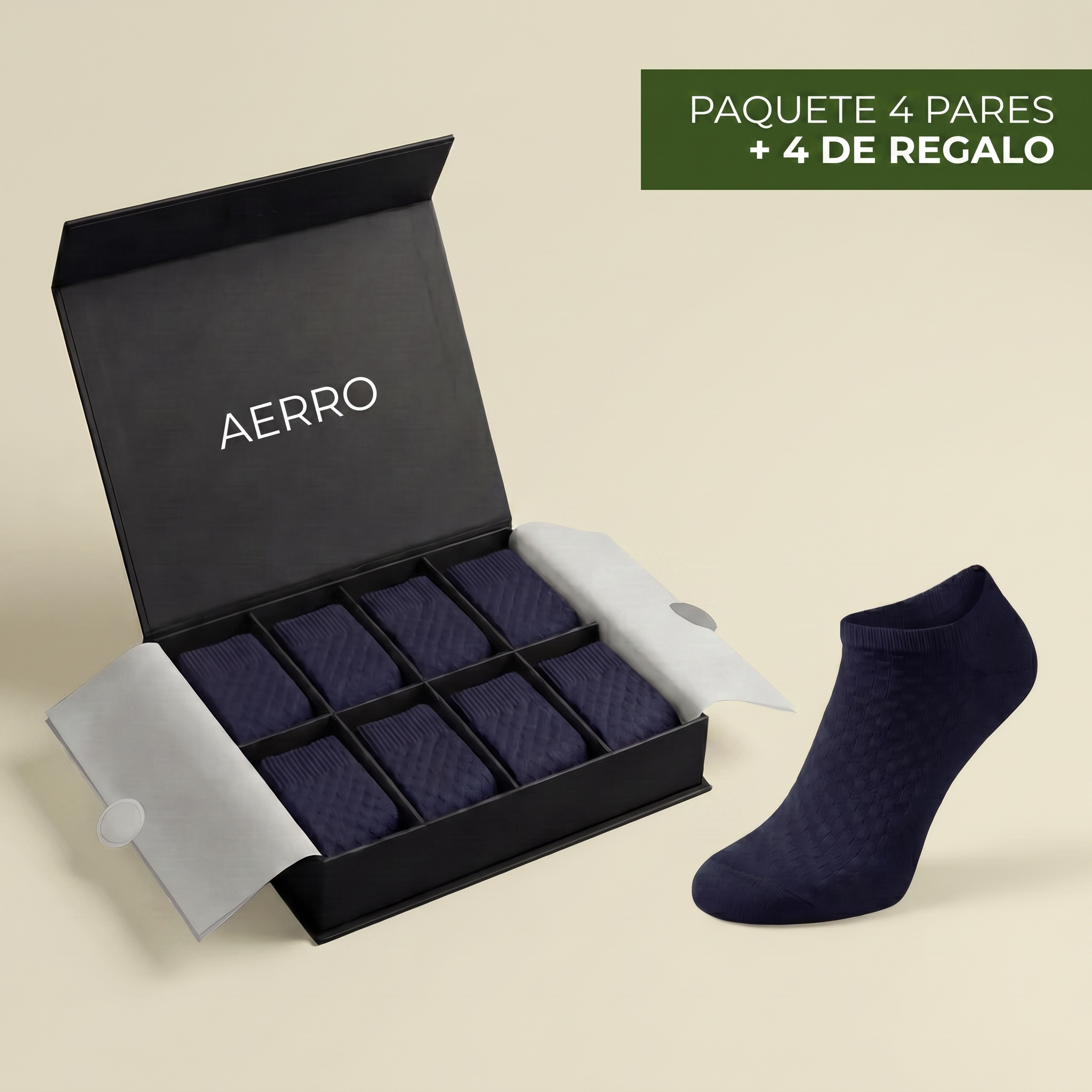 CALCETINES CORTOS AERRO DE FIBRA DE BAMBÚ PREMIUM