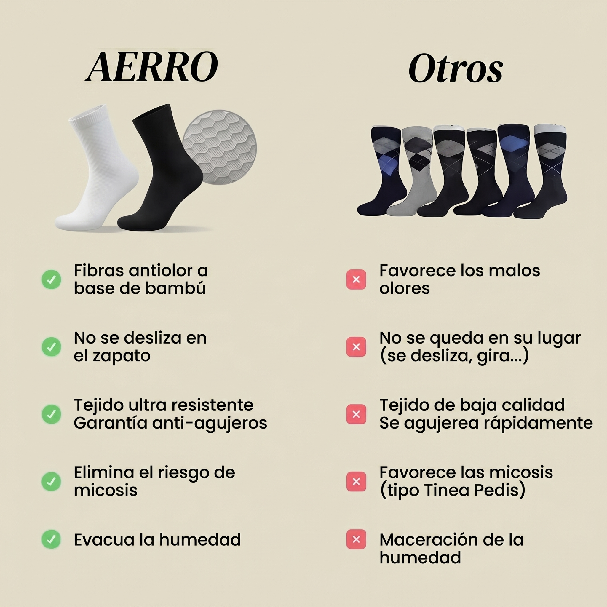 CALCETINES AERRO DE BAMBÚ