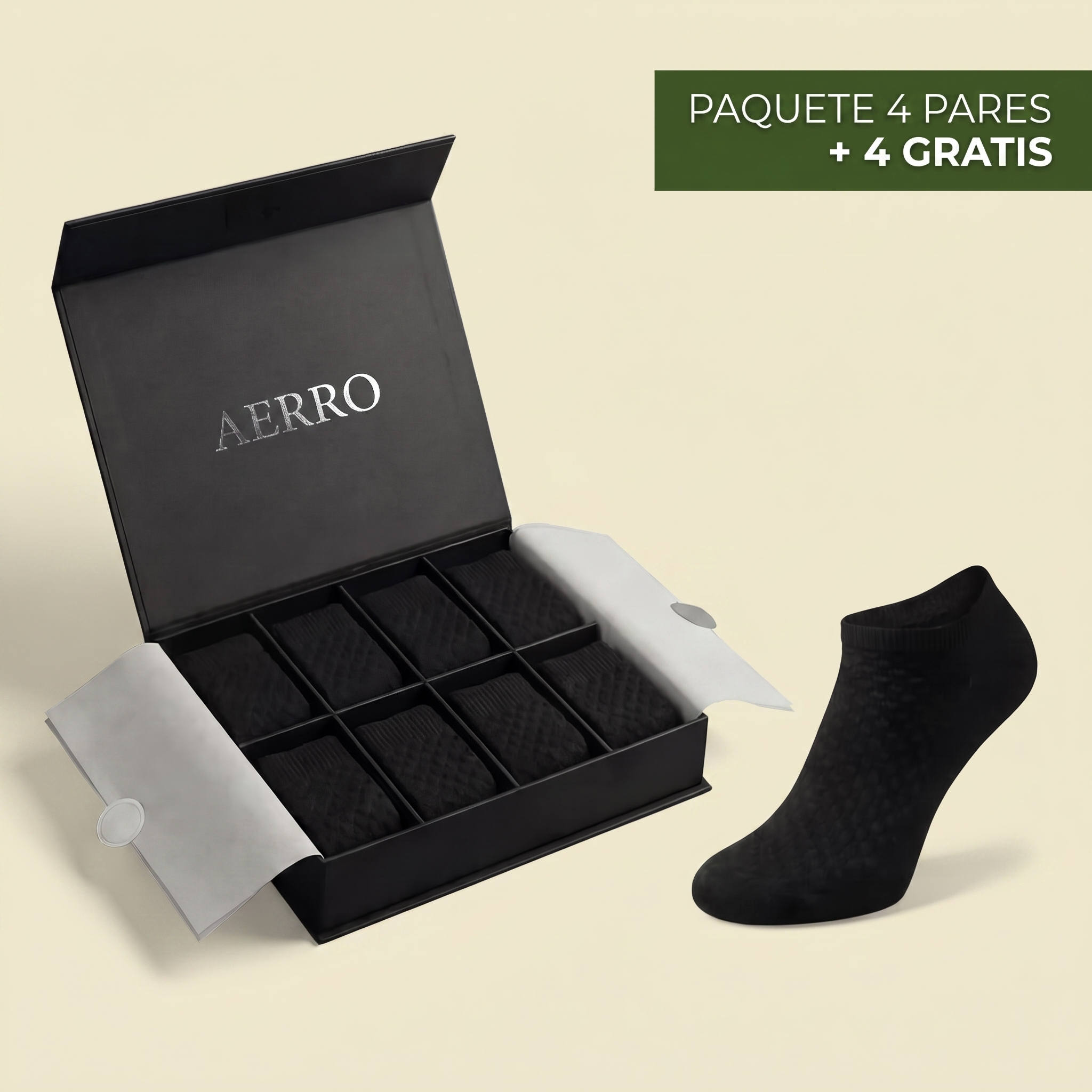CALCETINES CORTOS AERRO DE FIBRA DE BAMBÚ PREMIUM