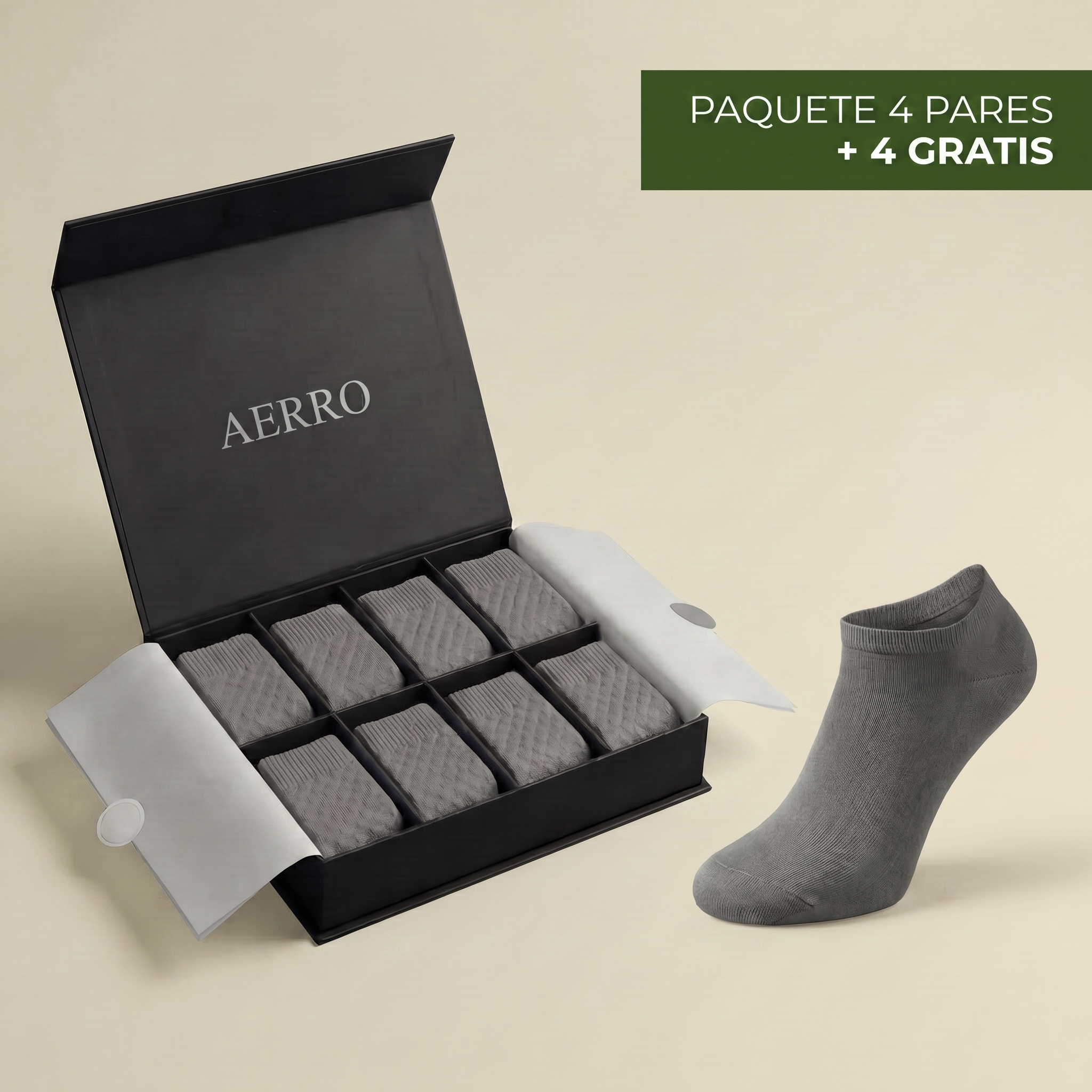 CALCETINES CORTOS AERRO DE FIBRA DE BAMBÚ PREMIUM