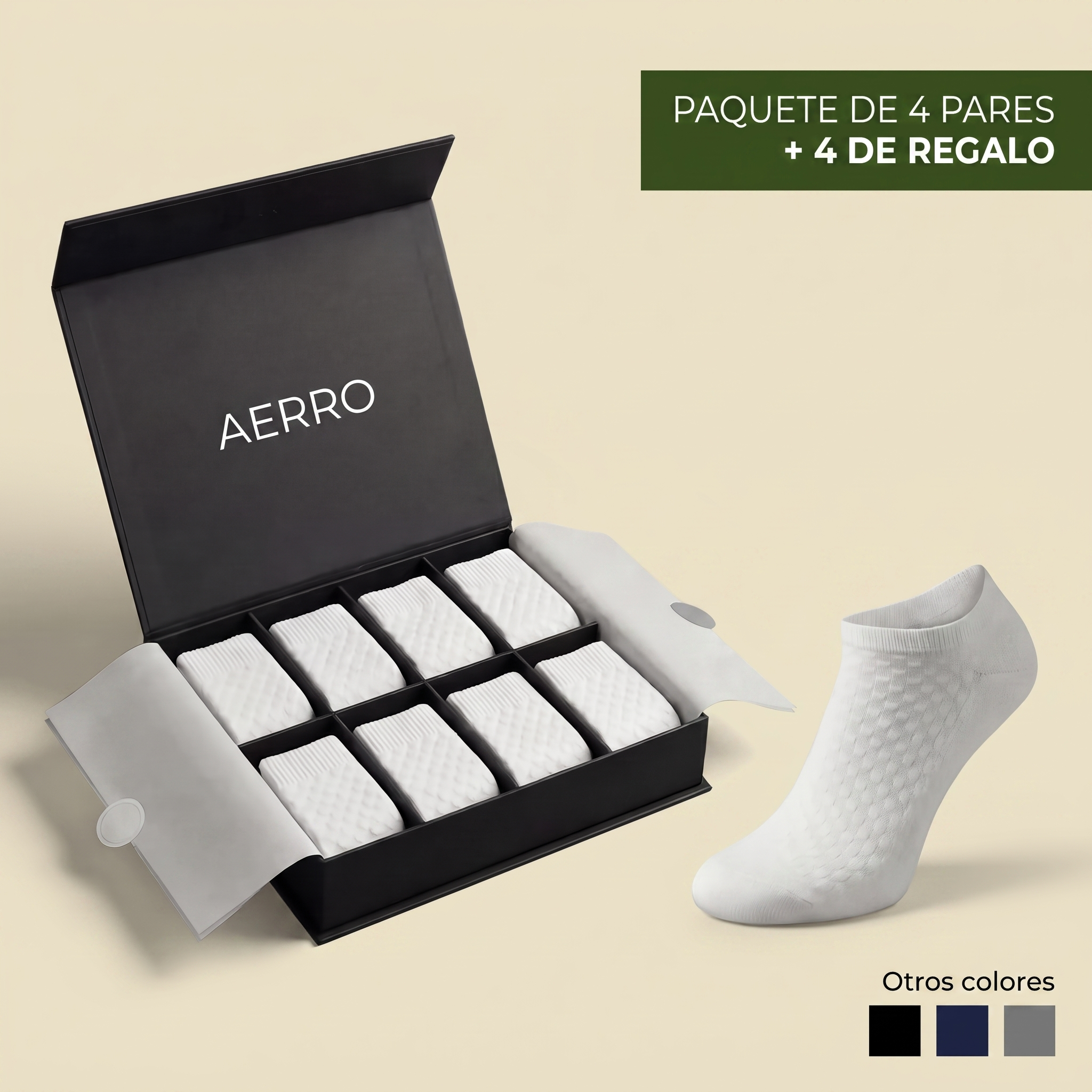 CALCETINES CORTOS AERRO DE FIBRA DE BAMBÚ PREMIUM
